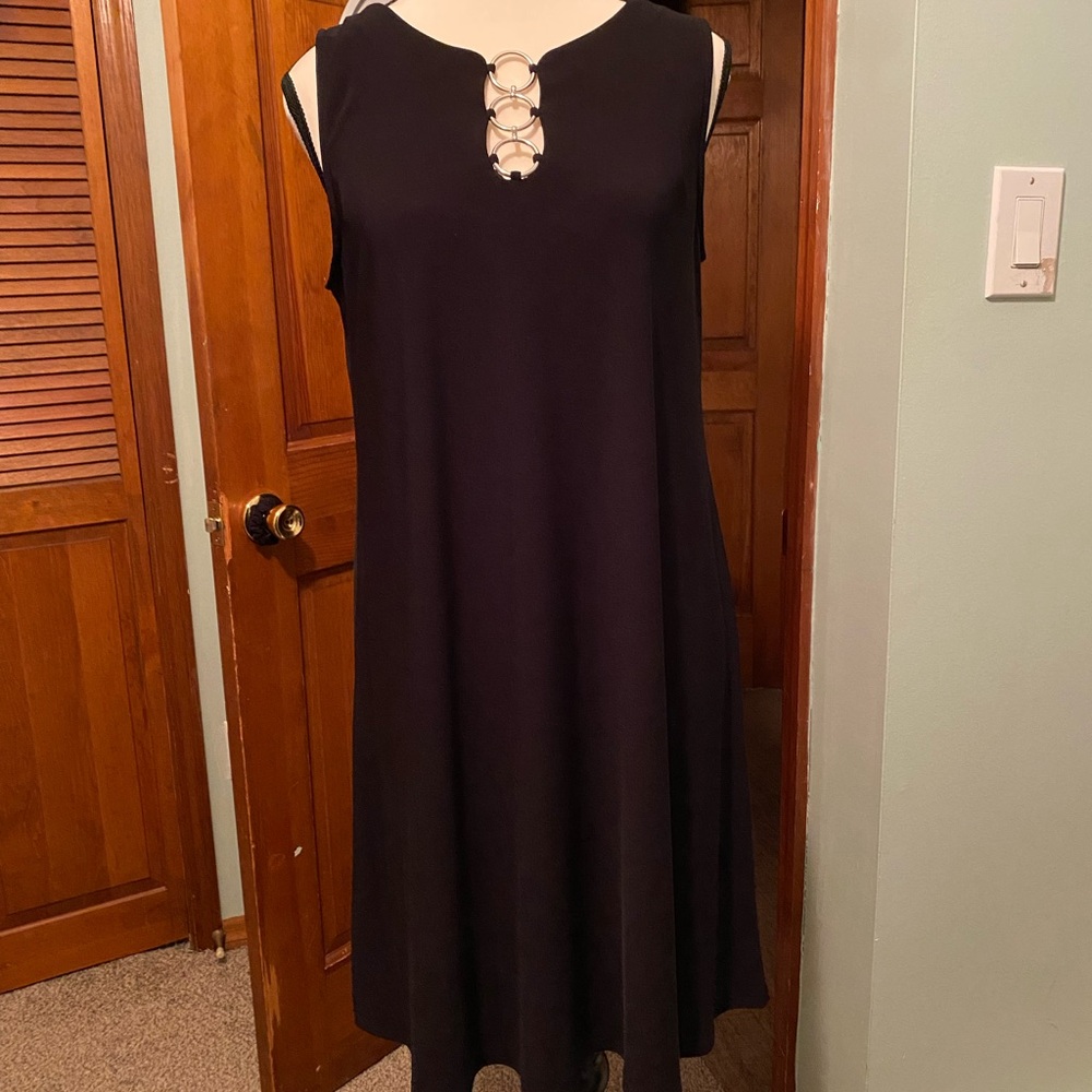 MSK Black Sheath Cocktail Dress